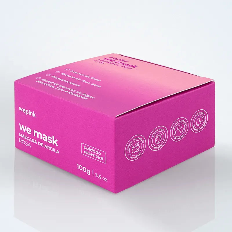 We Mask - Máscara de Argila
Rosa 100g