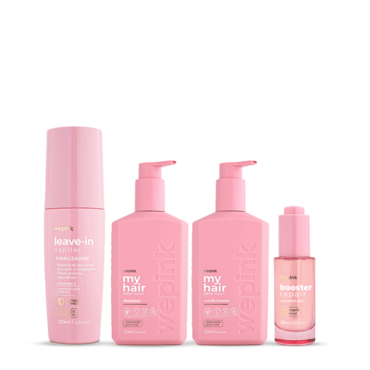 Kit Shampoo + Condicionador + Leave-in + Booster