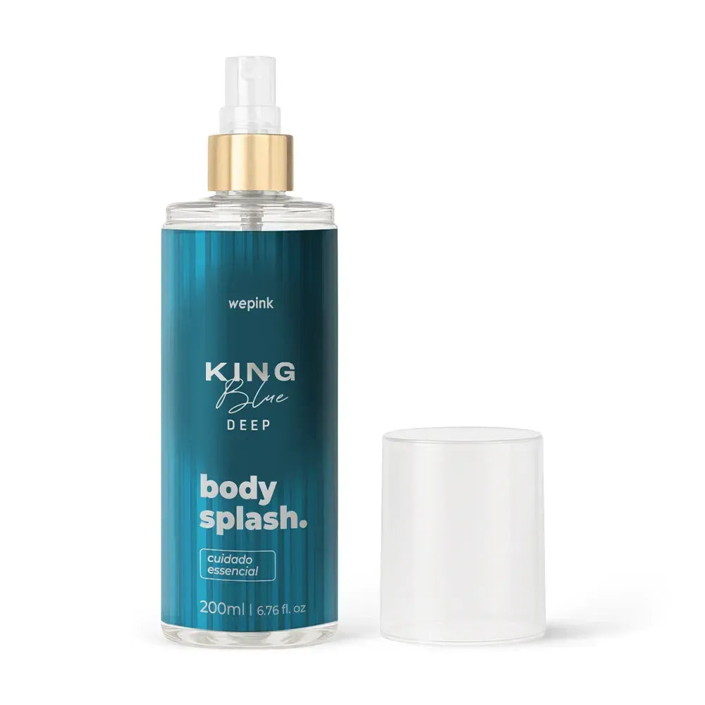 Body Splash King Blue Deep Desodorante Colônia 200ml
