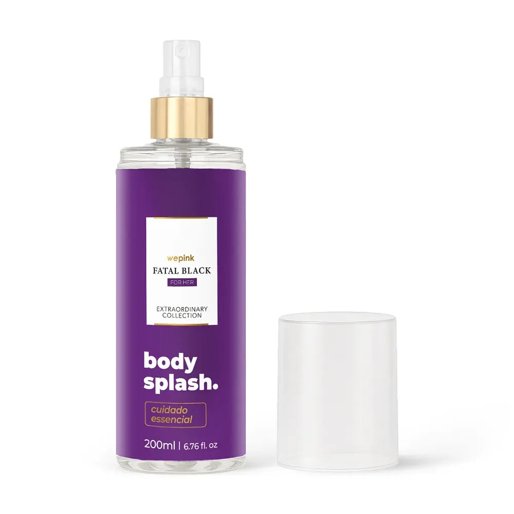 Body Splash Fatal Black For Her Desodorante Colônia 200ml