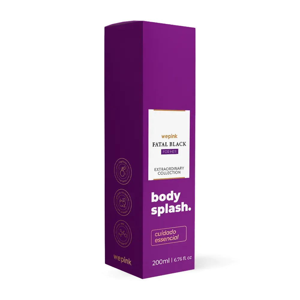 Body Splash Fatal Black For Her Desodorante Colônia 200ml
