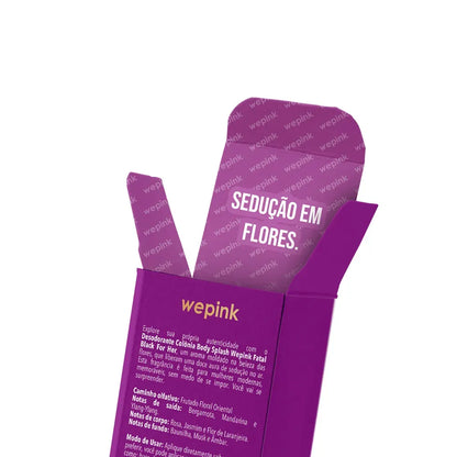 Body Splash Fatal Black For Her Desodorante Colônia 200ml