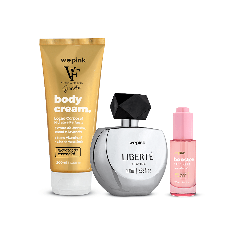 Kit Liberté Platiné + Body Cream VF Golden + Booster